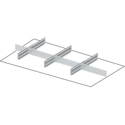Suddivisori metallici 7 elementi per cassetti armadi Fami Perfom 64x27EH, frontale 100mm Suddivisori metallici 7 elementi per cassetti armadi Fami Perfom 64x27EH, frontale 100mm