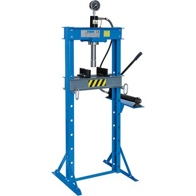 Pressa idraulica Fervi P001/20 manuale con pistone mobile, portata 20 ton Pressa idraulica Fervi P001/20 manuale con pistone mobile, portata 20 ton