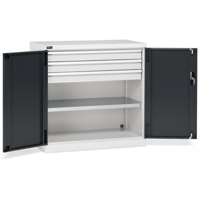 Armadio ante battenti Fami Perfom 1023x555x1000 con 3 cassetti, portata 800 Kg Armadio ante battenti Fami Perfom 1023x555x1000 con 3 cassetti, portata 800 Kg