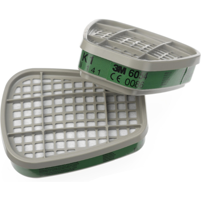 Filtri per ammoniaca e derivati 3M 6054 classe K1 (2pz) Filtri per ammoniaca e derivati 3M 6054 classe K1 (2pz)
