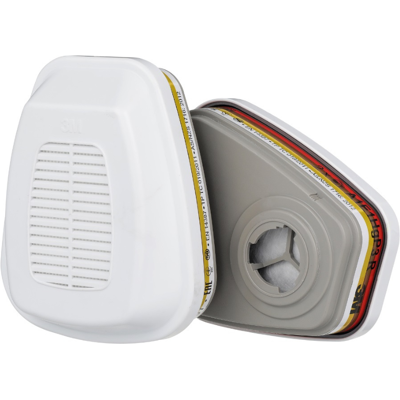Filtri per vapori organici AE1Hg P3 3M 6096 classe A1 (2pz) Filtri per vapori organici AE1Hg P3 3M 6096 classe A1 (2pz)