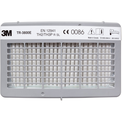 Filtro per polveri e vapori organici TR-3802E per respiratori 3M Versaflo TR-300+ Filtro per polveri e vapori organici TR-3802E per respiratori 3M Versaflo TR-300+
