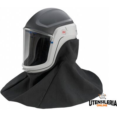 Elmetto di sicurezza 3M Versaflo M-407 con mantella resistente alla fiamma Elmetto di sicurezza 3M Versaflo M-407 con mantella resistente alla fiamma