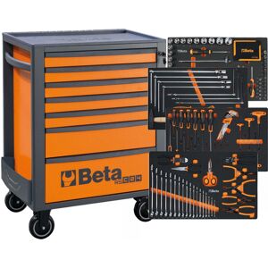 Beta Utensili Carrello porta attrezzi Beta RSC24 da 7 cassetti con 223 utensili per automotive inclusi + cuffie Beta Utensili Carrello porta attrezzi Beta RSC24 da 7 cassetti con 223 utensili per automotive inclusi + cuffie