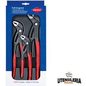 Knipex assortimento pinze regolabili Cobra per tubi e dadi, 180-250-300mm Knipex assortimento pinze regolabili Cobra per tubi e dadi, 180-250-300mm