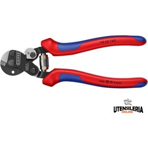 Knipex cesoie per cavi e funi con manici rivestiti bicomponente, 160mm Knipex cesoie per cavi e funi con manici rivestiti bicomponente, 160mm