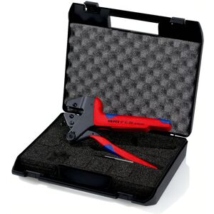 Knipex pinza crimpatrice per terminali a matrici intercambiabili in valigetta Knipex pinza crimpatrice per terminali a matrici intercambiabili in valigetta