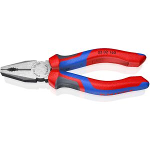 Knipex pinza universale atramentata nera lucidata con manici Comfort, 160mm Knipex pinza universale atramentata nera lucidata con manici Comfort, 160mm