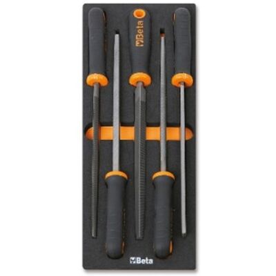 Beta Utensili Assortimento 5 lime Beta M236 in vassoio in EVA per cassettiere Beta Utensili Assortimento 5 lime Beta M236 in vassoio in EVA per cassettiere