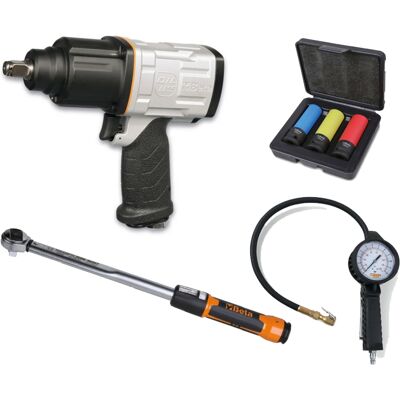 Beta Utensili Kit gommista Beta 1927OLS/KVA con avvitatore, chiave dinamometrica, chiavi bussola e pistola Beta Utensili Kit gommista Beta 1927OLS/KVA con avvitatore, chiave dinamometrica, chiavi bussola e pistola