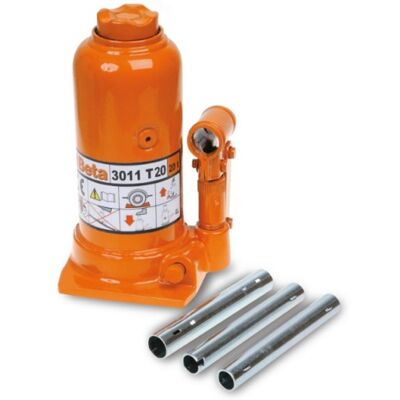 Beta Utensili Sollevatore idraulico a bottiglia Beta 3011/T32, alzata 420mm, portata 32 ton Beta Utensili Sollevatore idraulico a bottiglia Beta 3011/T32, alzata 420mm, portata 32 ton