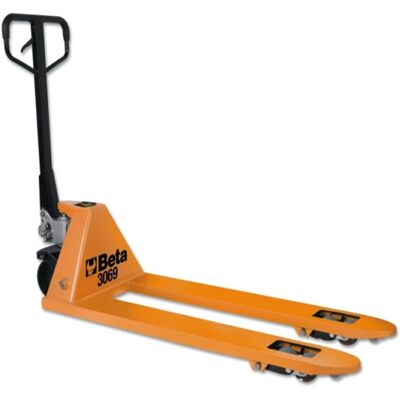 Beta Utensili Transpallet manuale Beta 3069 a ruota doppia con battistrada in PU, portata 2,5 t Beta Utensili Transpallet manuale Beta 3069 a ruota doppia con battistrada in PU, portata 2,5 t