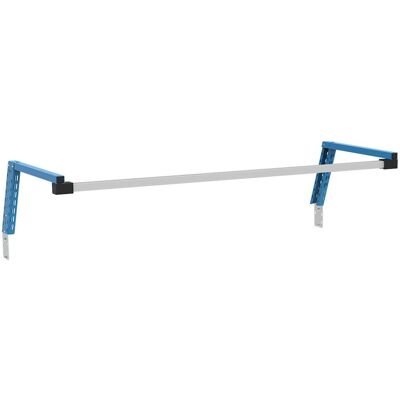 Supporto aereo con binario in alluminio Fami 1500x686x307mm blu per banchi lavoro Supporto aereo con binario in alluminio Fami 1500x686x307mm blu per banchi lavoro
