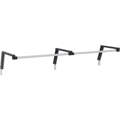 Supporto aereo con binario in alluminio Fami 2000x686x307mm grigio per banchi lavoro Supporto aereo con binario in alluminio Fami 2000x686x307mm grigio per banchi lavoro