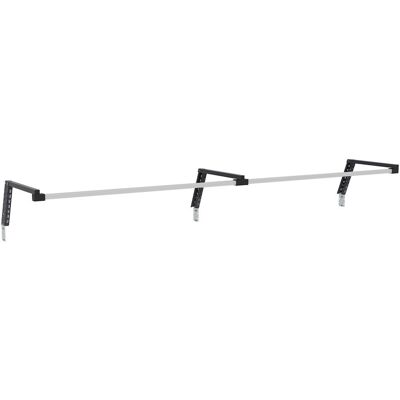 Supporto aereo con binario in alluminio Fami 2970x686x307mm grigio per banchi lavoro Supporto aereo con binario in alluminio Fami 2970x686x307mm grigio per banchi lavoro