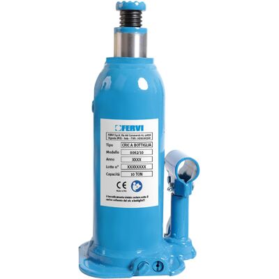 FERVI - 0062/10 - 10t - 230mm - Cric idraulico a bottiglia FERVI - 0062/10 - 10t - 230mm - Cric idraulico a bottiglia