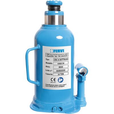 FERVI - 0062/20 - 20 t - Cric idraulico a bottiglia FERVI - 0062/20 - 20 t - Cric idraulico a bottiglia