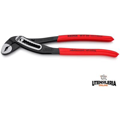 Knipex Alligator pinza regolabile bonderizzata nera per tubi e dadi, 250mm Knipex Alligator pinza regolabile bonderizzata nera per tubi e dadi, 250mm