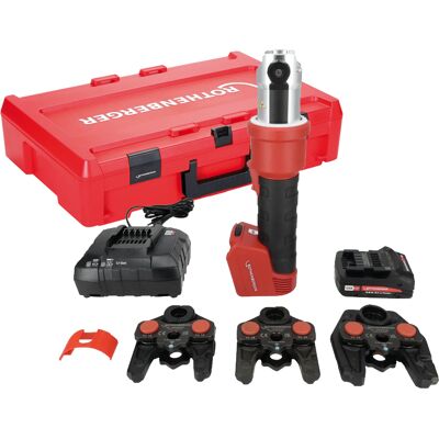 Rothenberger pressatrice Romax Nano CAS con batteria, caricabatteria e 3 ganasce iJaw TH Rothenberger pressatrice Romax Nano CAS con batteria, caricabatteria e 3 ganasce iJaw TH