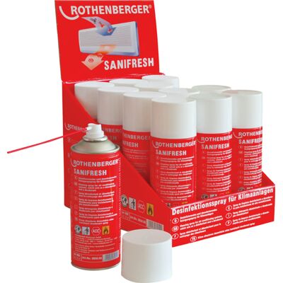 Rothenberger spray igienizzante Sanifresh per condotti d'aria e split (12pz) Rothenberger spray igienizzante Sanifresh per condotti d'aria e split (12pz)