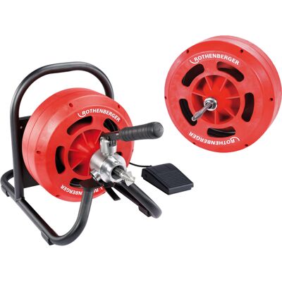Rothenberger macchina disotturatrice Rodrum S con spirale 10 e 13mm, campo lavoro 15mt Rothenberger macchina disotturatrice Rodrum S con spirale 10 e 13mm, campo lavoro 15mt