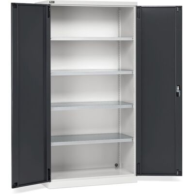 Armadio officina Fami Perfom 1023x640x2000mm con ante battente e 4 ripiani, portata 800Kg Armadio officina Fami Perfom 1023x640x2000mm con ante battente e 4 ripiani, portata 800Kg