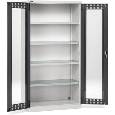 Armadio officina Fami Perfom 1023x640x2000mm con ante battente policarbonato e 4 ripiani Armadio officina Fami Perfom 1023x640x2000mm con ante battente policarbonato e 4 ripiani