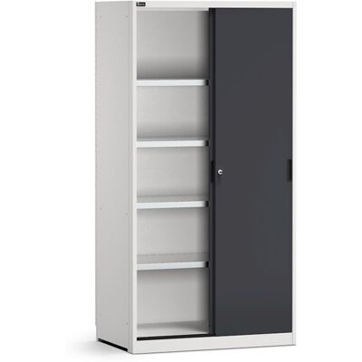 Armadio officina Fami Perfom 1020x650x2000mm con ante scorrevoli e 4 ripiani Armadio officina Fami Perfom 1020x650x2000mm con ante scorrevoli e 4 ripiani