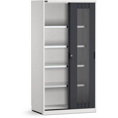 Armadio officina Fami Perfom 1020x650x2000mm con ante scorrevoli policarbonato e 4 ripiani Armadio officina Fami Perfom 1020x650x2000mm con ante scorrevoli policarbonato e 4 ripiani