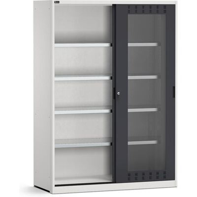 Armadio officina Fami Perfom 1428x600x2000mm con ante scorrevoli policarbonato e 4 ripiani Armadio officina Fami Perfom 1428x600x2000mm con ante scorrevoli policarbonato e 4 ripiani