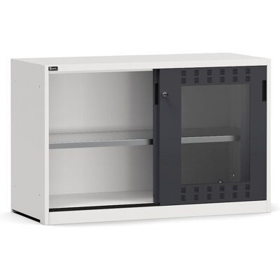 Armadio officina Fami Perfom 1428x600x915mm con ante scorrevoli policarbonato e ripiano Armadio officina Fami Perfom 1428x600x915mm con ante scorrevoli policarbonato e ripiano