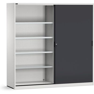 Armadio officina Fami Perfom 2040x600x2000mm con ante scorrevoli e 8 ripiani fessurati Armadio officina Fami Perfom 2040x600x2000mm con ante scorrevoli e 8 ripiani fessurati