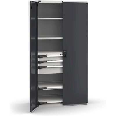 Fami - Master - Grigio Antracite - 1020x573x2000mm - Wardrobe Fami - Master - Grigio Antracite - 1020x573x2000mm - Wardrobe
