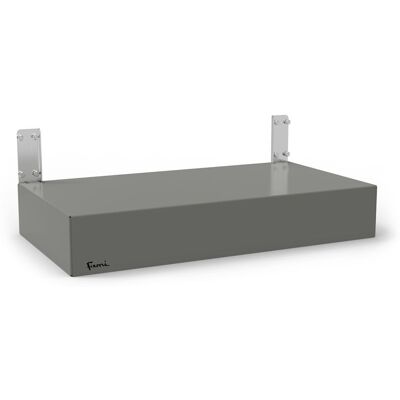 Base per scaffali Fami Visual Box Classic 604x322x100mm in lamiera d'acciaio grigia Base per scaffali Fami Visual Box Classic 604x322x100mm in lamiera d'acciaio grigia
