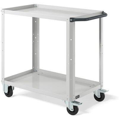 Carrello a due ripiani Clever Small Fami piano in acciaio portata 225kg Carrello a due ripiani Clever Small Fami piano in acciaio portata 225kg