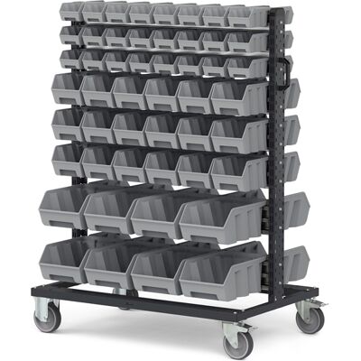 Carrello porta minuteria Fami Bin Cart 1067x668x1384mm con 100 contenitori Picking Box Air Carrello porta minuteria Fami Bin Cart 1067x668x1384mm con 100 contenitori Picking Box Air