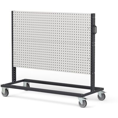 Carrello multiuso Fami Bin Cart 1501 con 4 pannelli forati, 1552x668x1357mm Carrello multiuso Fami Bin Cart 1501 con 4 pannelli forati, 1552x668x1357mm