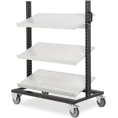 Carrello Fami Bin 1004 con mensole - Carrello Carrello Fami Bin 1004 con mensole - Carrello