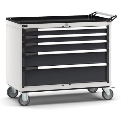 Carrello portautensili Fami Master con 5 cassetti ad estrazione regolabile bicolore, 1020x573x922mm Carrello portautensili Fami Master con 5 cassetti ad estrazione regolabile bicolore, 1020x573x922mm