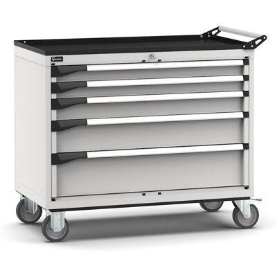 Carrello portautensili Fami Master con 5 cassetti ad estrazione regolabile grigio, 1020x573x922mm Carrello portautensili Fami Master con 5 cassetti ad estrazione regolabile grigio, 1020x573x922mm