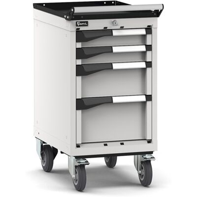 Carrello portautensili Fami Master con 4 cassetti ad estrazione regolabile grigio, 408x573x822mm Carrello portautensili Fami Master con 4 cassetti ad estrazione regolabile grigio, 408x573x822mm