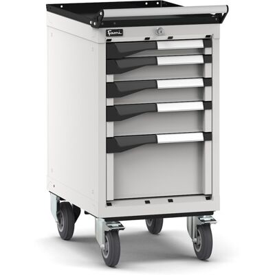 Carrello portautensili Fami Master con 5 cassetti ad estrazione regolabile grigio, 408x573x822mm Carrello portautensili Fami Master con 5 cassetti ad estrazione regolabile grigio, 408x573x822mm
