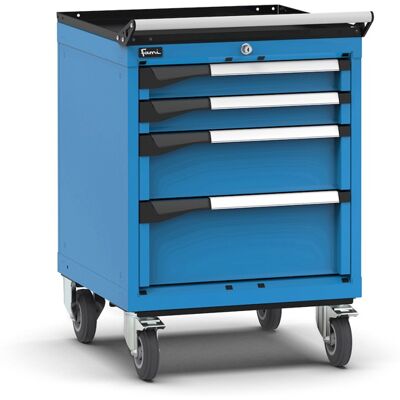 Carrello portautensili Fami Master con 4 cassetti ad estrazione regolabile blu, 561x573x822mm Carrello portautensili Fami Master con 4 cassetti ad estrazione regolabile blu, 561x573x822mm