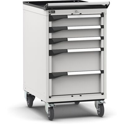Carrello portautensili Fami Master con 5 cassetti ad estrazione regolabile grigio, 561x726x1022mm Carrello portautensili Fami Master con 5 cassetti ad estrazione regolabile grigio, 561x726x1022mm