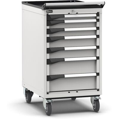 Carrello portautensili Fami Master con 7 cassetti ad estrazione regolabile grigio, 561x726x1022mm Carrello portautensili Fami Master con 7 cassetti ad estrazione regolabile grigio, 561x726x1022mm
