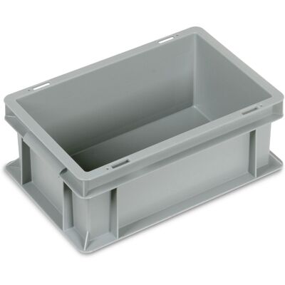 Cassette in plastica Fami Euro Box 300x200x120mm con maniglie a conchiglia e fondo liscio (10pz) Cassette in plastica Fami Euro Box 300x200x120mm con maniglie a conchiglia e fondo liscio (10pz)