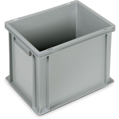 Cassetta in plastica Fami Euro Box 400x300x320mm con maniglie chiuse e fondo liscio Cassetta in plastica Fami Euro Box 400x300x320mm con maniglie chiuse e fondo liscio