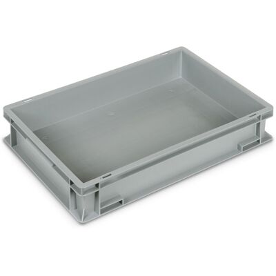 Cassetta in plastica Fami Euro Box 600x400x115mm con maniglie a conchiglia e fondo rinforzato Cassetta in plastica Fami Euro Box 600x400x115mm con maniglie a conchiglia e fondo rinforzato