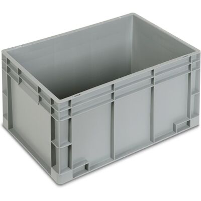 Cassetta in plastica Fami Euro Box 600x400x320mm con maniglie chiuse e fondo liscio Cassetta in plastica Fami Euro Box 600x400x320mm con maniglie chiuse e fondo liscio