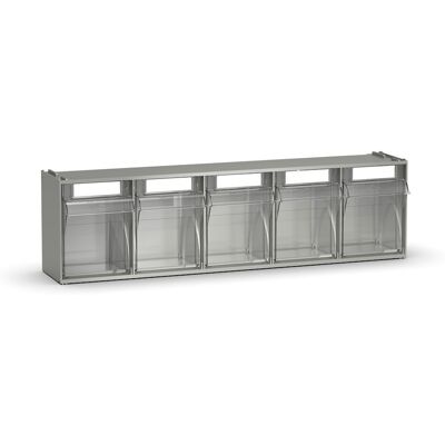 Cassettiera porta minuteria Fami Visual Box 600x140x168mm con 5 cassetti Cassettiera porta minuteria Fami Visual Box 600x140x168mm con 5 cassetti